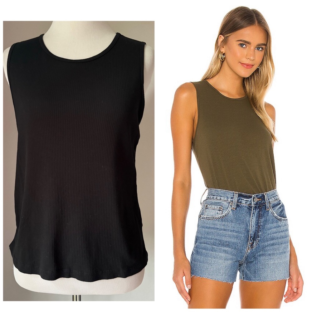 James Perse Cropped Rib Tank